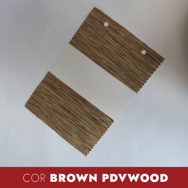 Persiana double vision wood - cor brown casa decor design persianas e cortinas sob medida